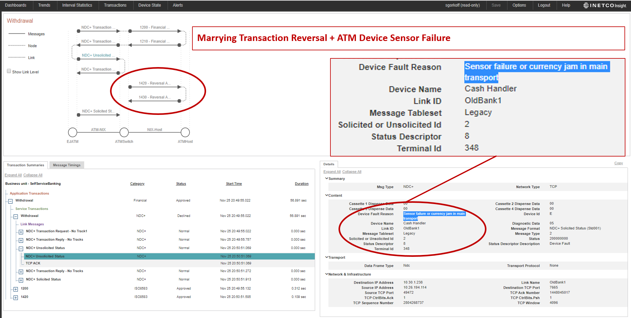 quickly detect transaction reversal fraud attacks and shut down atms in seconds. 